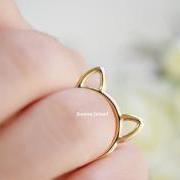 Cat ear ring, Animal ring, Cat ring