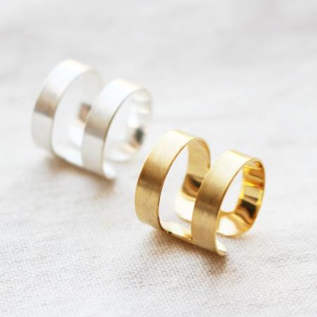Double Line Knuckle Ring, ..